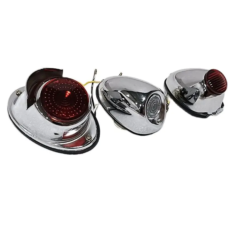 Retro Motorcycle Sidecar Chrome Rear Light For BMW Ural CJK750 K750 M72 R12 R71 Changjiang750 Motor