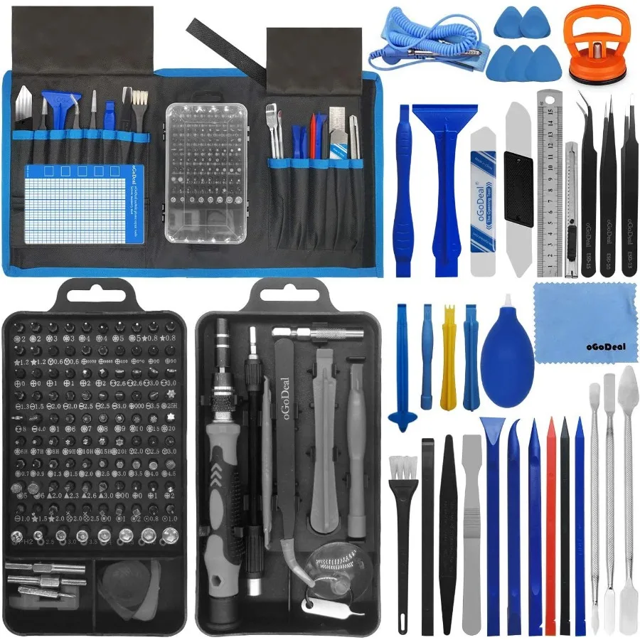 155 in 1 Computer Repair KitProfessional Electronic Repair Kit for Computer iPhone Laptop PC Tablet Cell phone Nintendo PS3 PS4