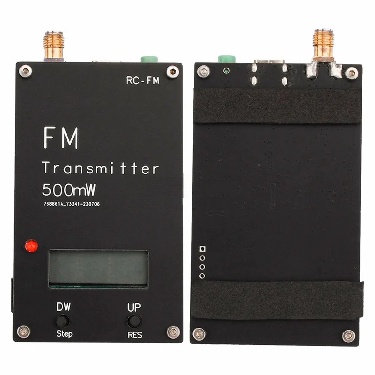 2000M 0.5W FM Transmitter LED Display Stereo Digital 76-108MHz for DSP Radio Broadcast Campus Radio Station Receiver