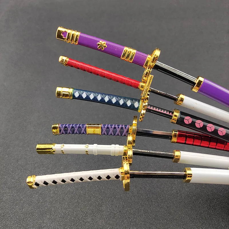 26 centimetri Roronoa Zoro Katana Spada di Metallo Giocattolo Anime Cosplay Collezione di Coltelli Giapponese Ninja Samurai Katana Arma Modello