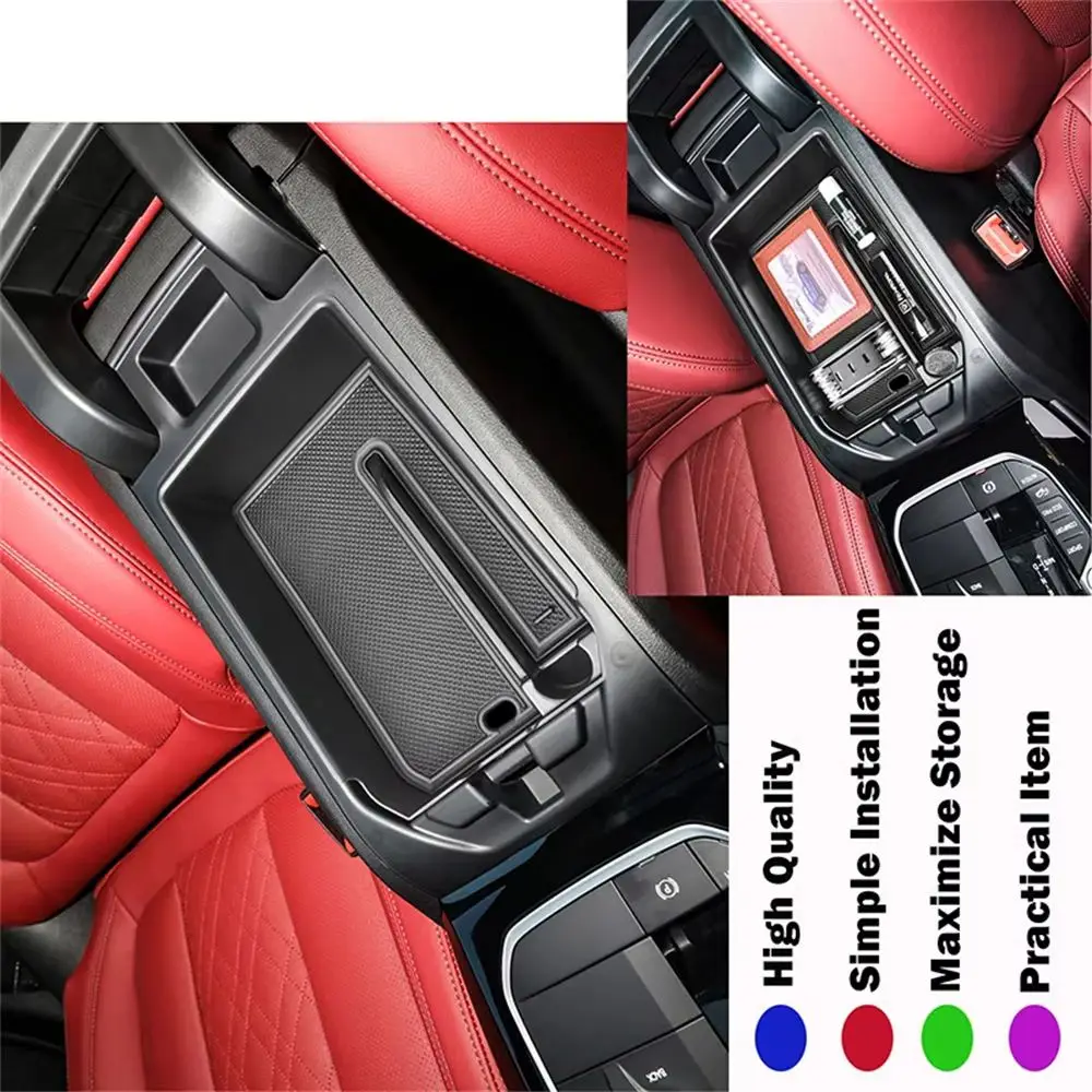 

Для BMW X3 G01 2018-2022 2023 2024 и для BMW X4 G02 2019-2024 Консоль, подлокотник, органайзер для хранения, центральный лоток-органайзер