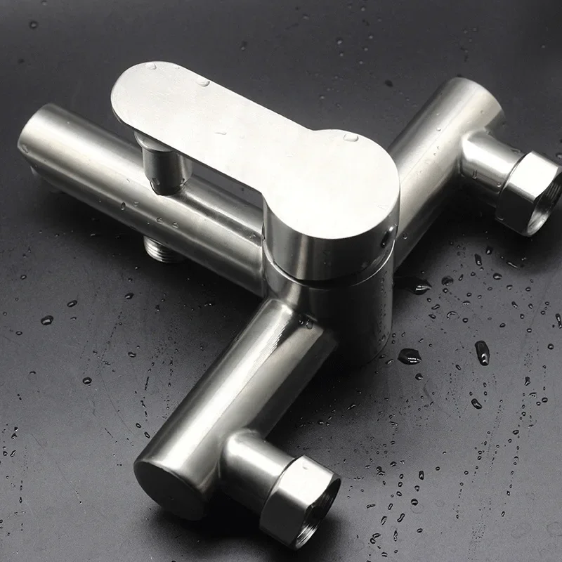 304 stainless steel bathtub faucet Shower Shower set Hot and cold water mixing valve bathroom shower triple faucet