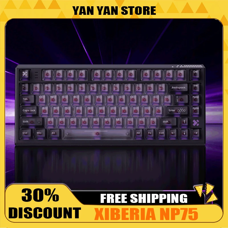 

XIBERIA NP75 Magnetic Switch Keyboard Wired 75% Layout Single Mode Hot Swap Customized Ergonomic Gaming Mechanical Keyboard