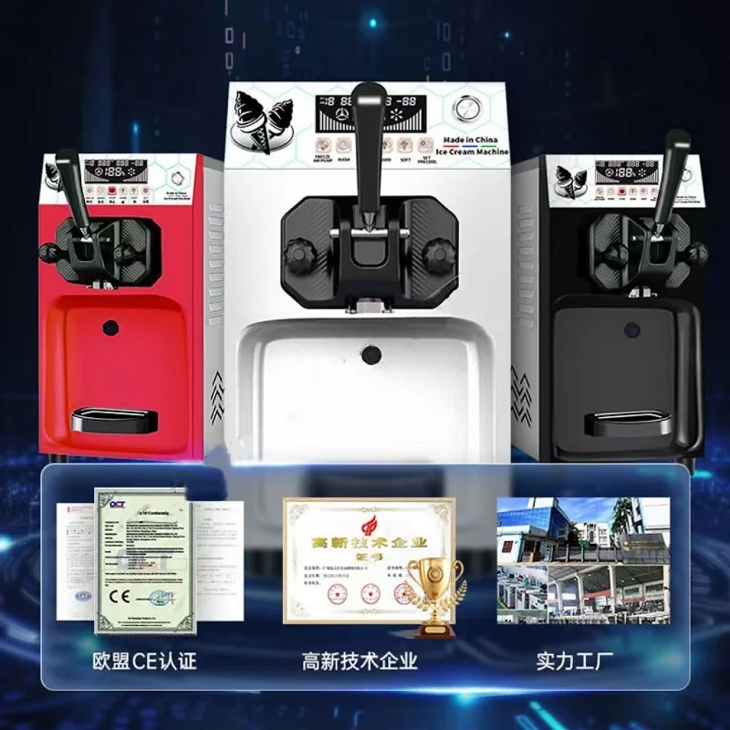 Automatic Commercial Professional Single Head Soft Biscuit Freezer Robot Ice Cream Machine