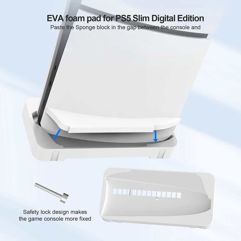 حامل حامل موفر للمساحة لـ PS5 ، وحدة تحكم رفيعة مع مناطق مخصصة ، PS VR2 وسماعات الرأس ، وإعداد ألعاب جديد ومنظم