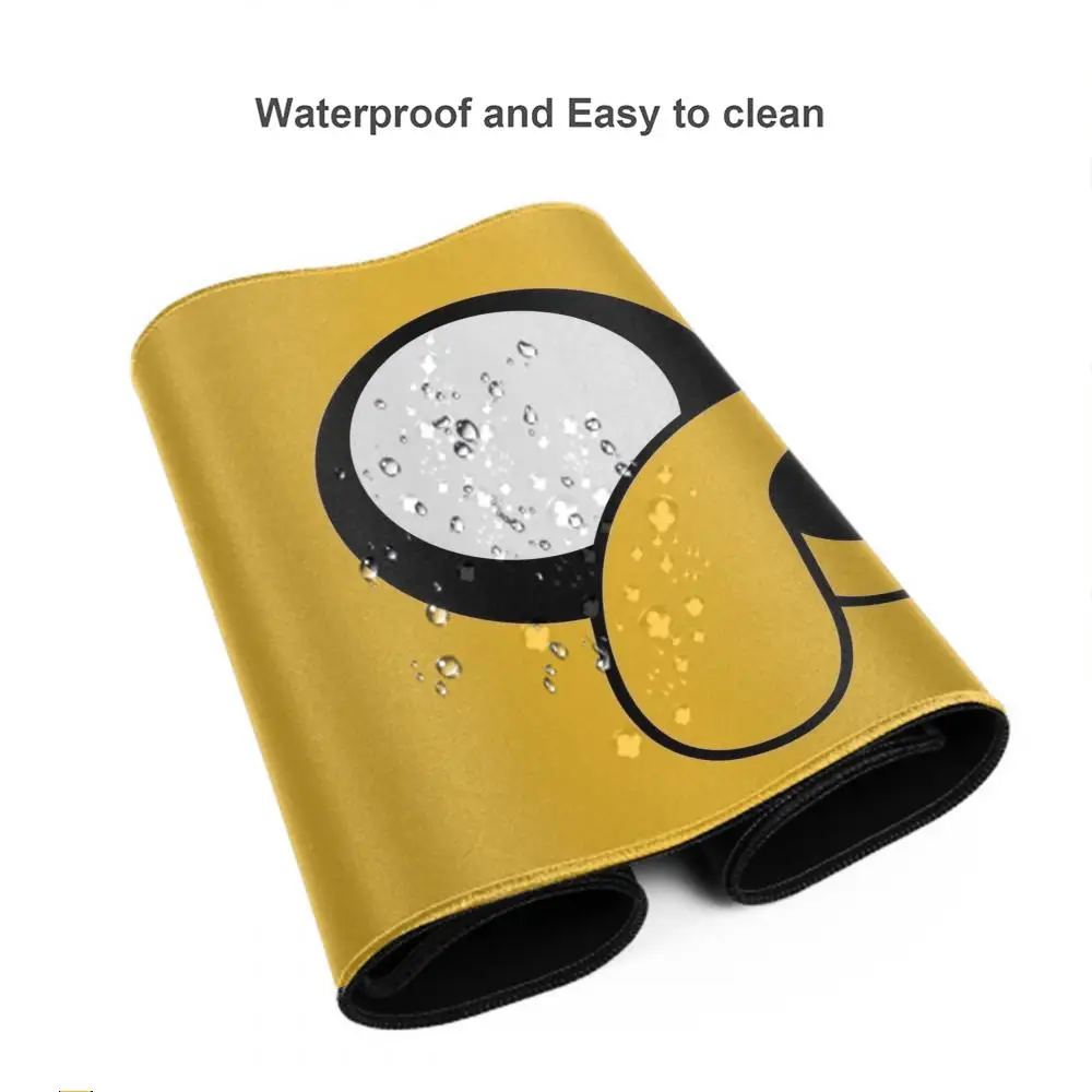 Adventure Time Mouse Pad Tablet mouse Pad Laptop xl desktop mouse pad, cute HD Rainbow Gaming keyboard pad, csgo Player, 90x40