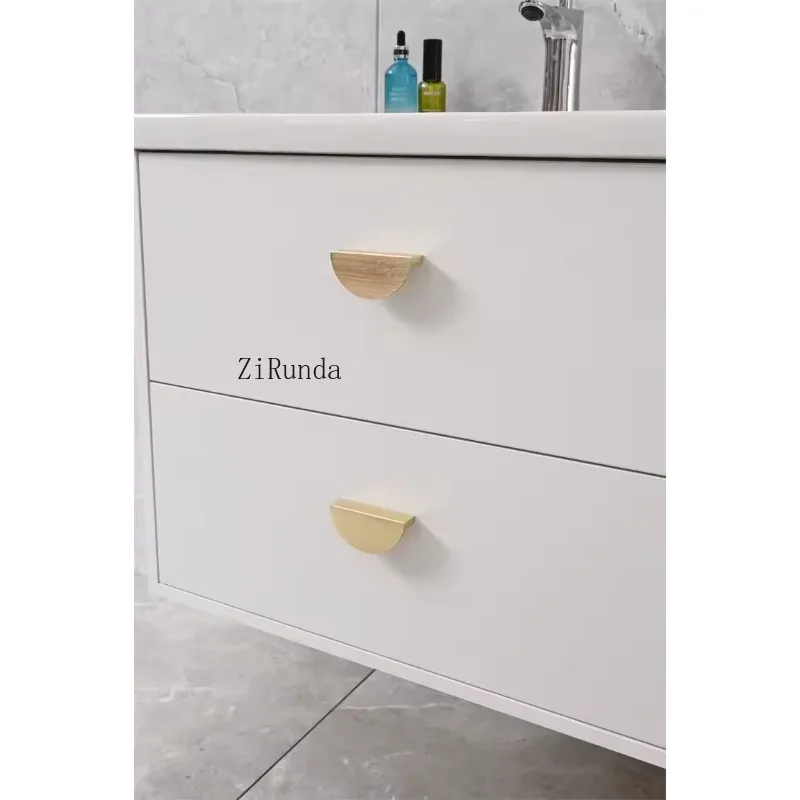 Armário de vaidade flutuante para banheiro montado na parede Armário personalizado para banheiro