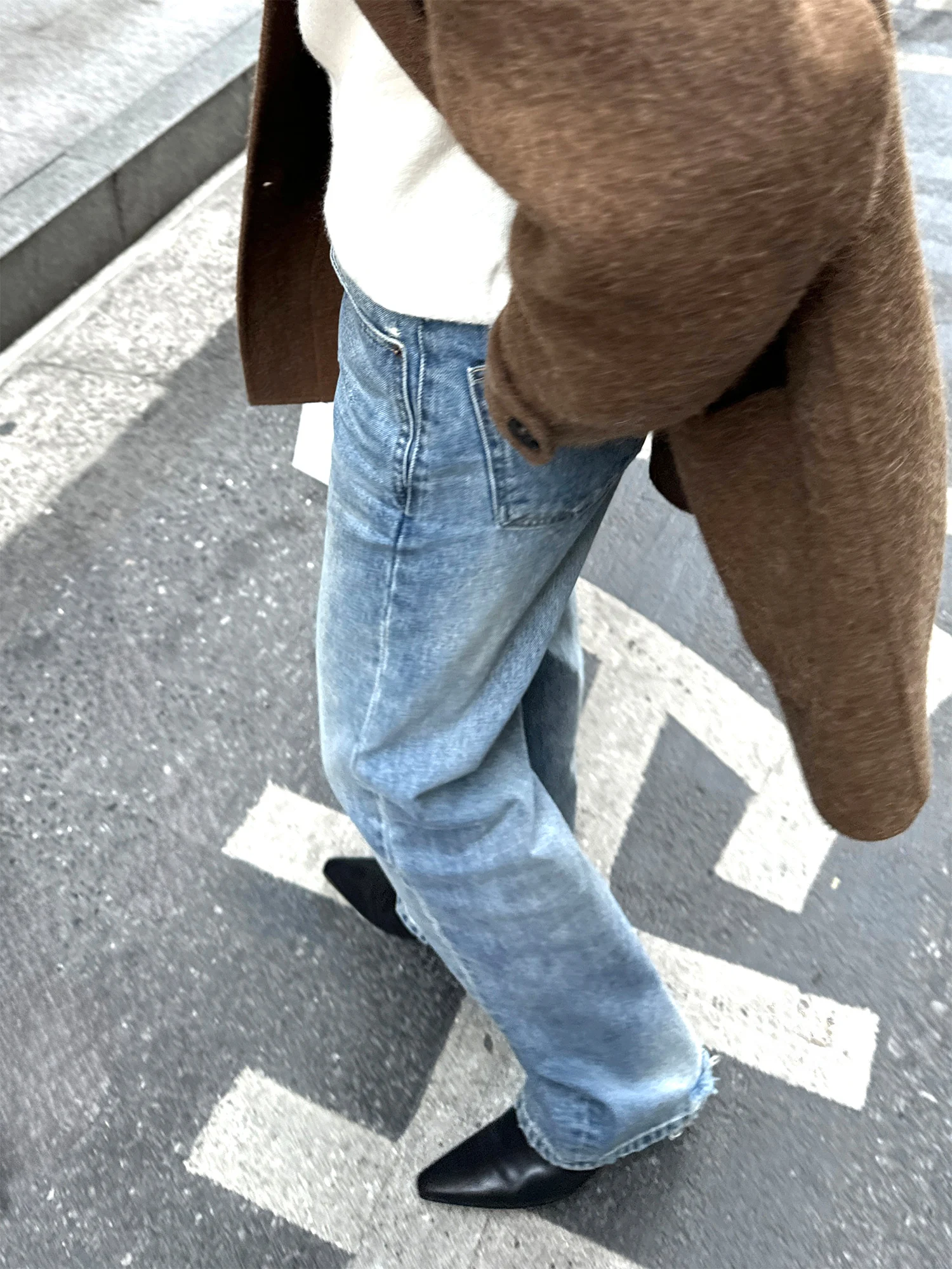 

Slim Fit Blue Denim Jeans Women's Loose Straight Leg High Waist Cotton Trousers Autumn Winter Fashion Casual Wear Le Alfashio...