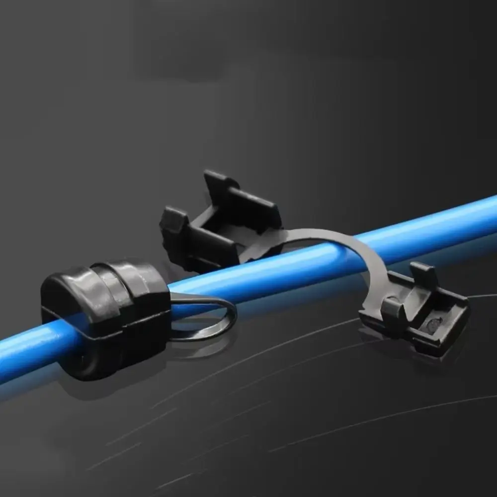 

100pcs Plastic Nylon Power Cord Buckle Self-locking Cable Ties Protection Wire Sleeve Strap Clamp Wear-resistant