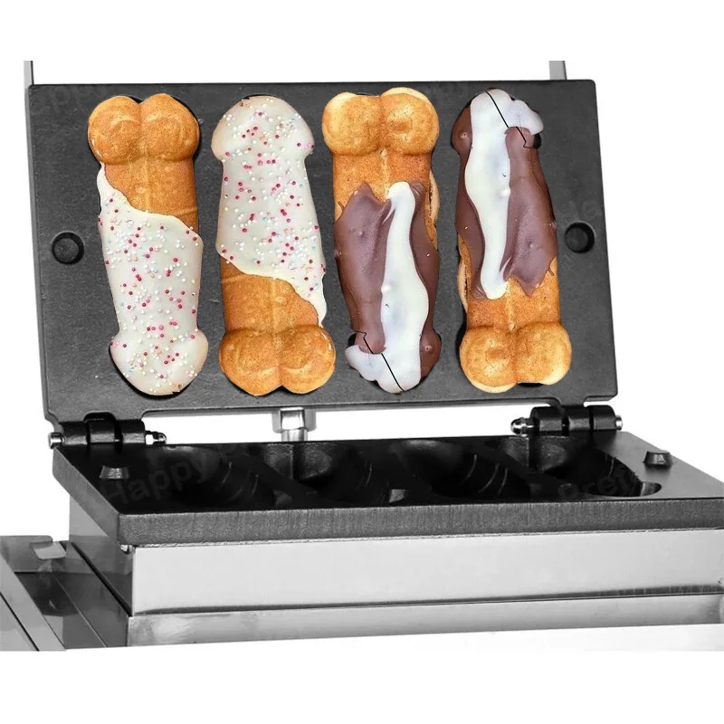 110V/220V Penis Shape Waffle Maker Iron Stick Baking Machine Hot Dog Sausage Commercial Grill Baker Waffle Snack