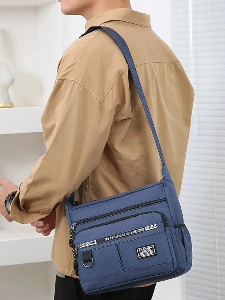 Herren-Umhängetasche, modische Aufbewahrungstasche, Schultertaschen für Business und Freizeit, Damen-Crossbody-Tasche, Herren-Umhängetasche – Detail 8