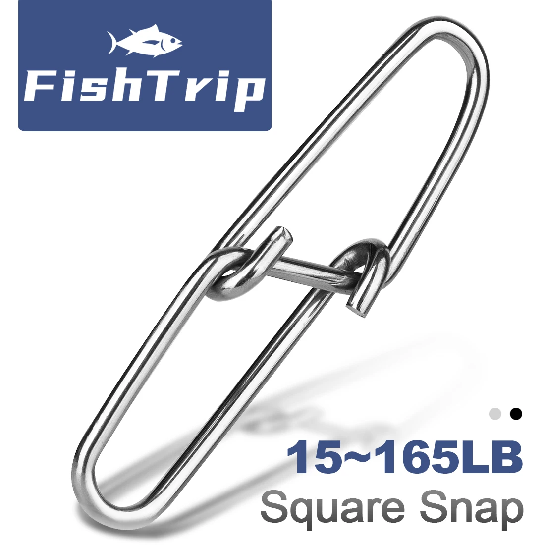 FishTrip Snap de pesca 50-200pcs Clipes de pesca Mudança rápida Interlock Snap Conector de isca de pesca de aço inoxidável para água salgada