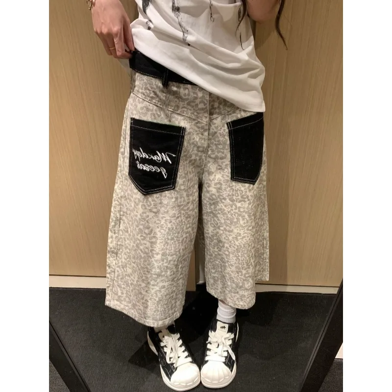 

Women's Workwear Shorts Fashion Straight-leg Women's Pants 2026 Summer New American Leopard Print Camouflage