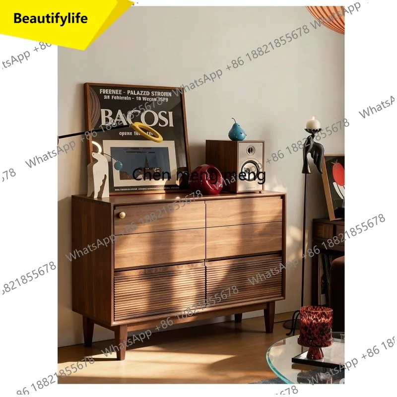 M45 North American black walnut medieval bucket cabinet against the wall side cabinet dining room living room storage locker