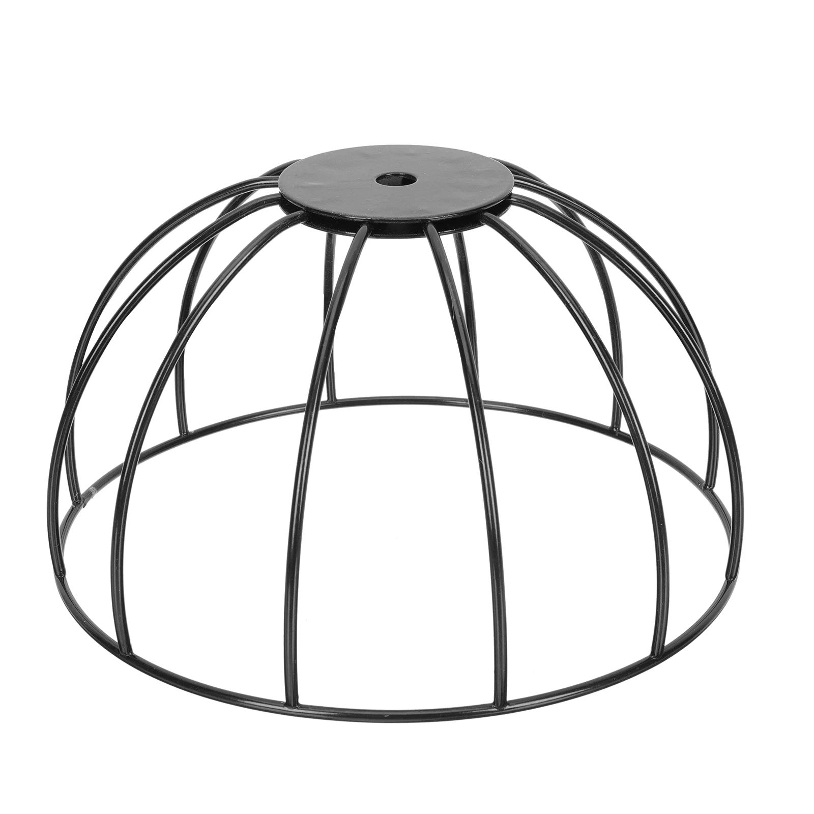 

Black Pendant Lamp Shade Iron E27 Hollow Round Rack Light Cover Superior Material Unique Lighting Accessories