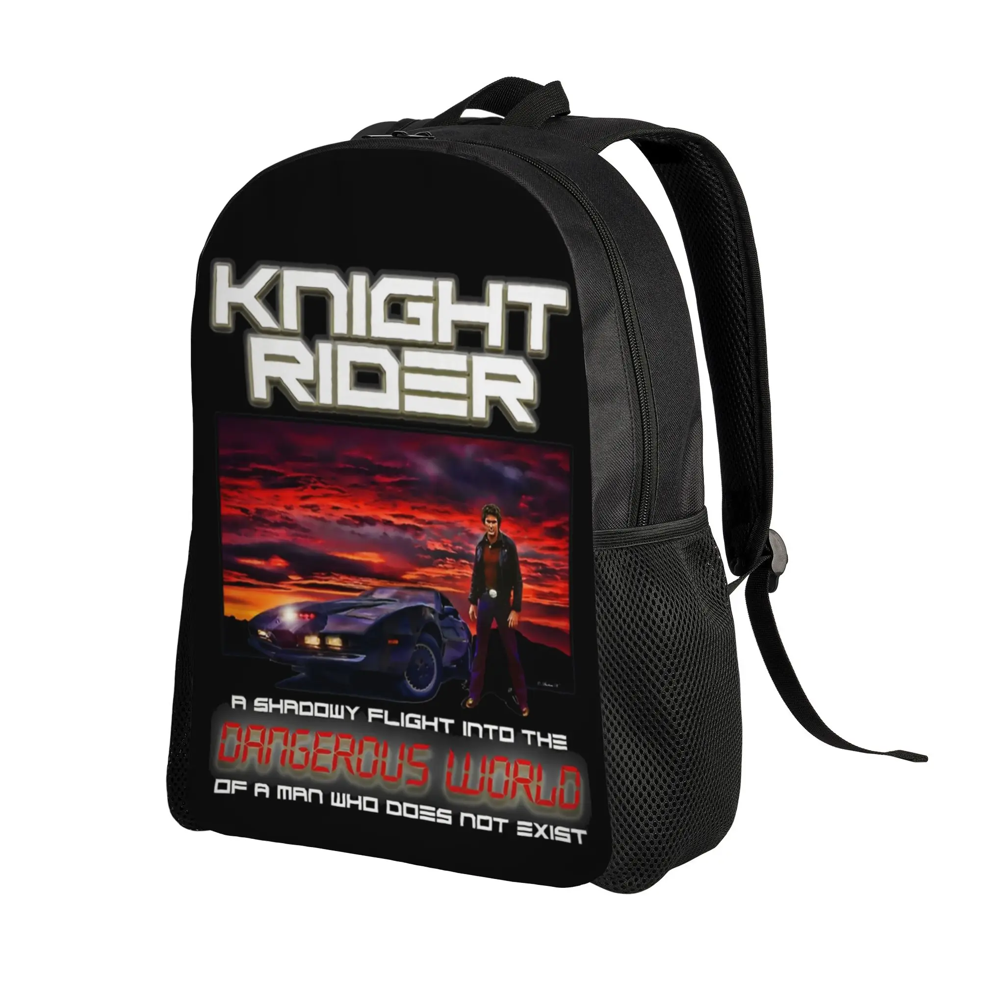 Knight Rider David Hasselhoff Backpack for Men Women Fashion High School Business Daypack  Laptop Computer Canvas Bags Outdoor