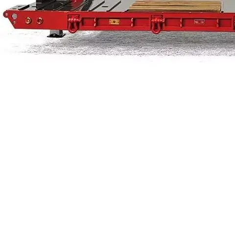 

2-Axle Gooseneck Low Flatbed Trailer Metal 10.6Inches Width for 1/14 DIY TAMIYA Remote Control Tractor Truck RC Excavator