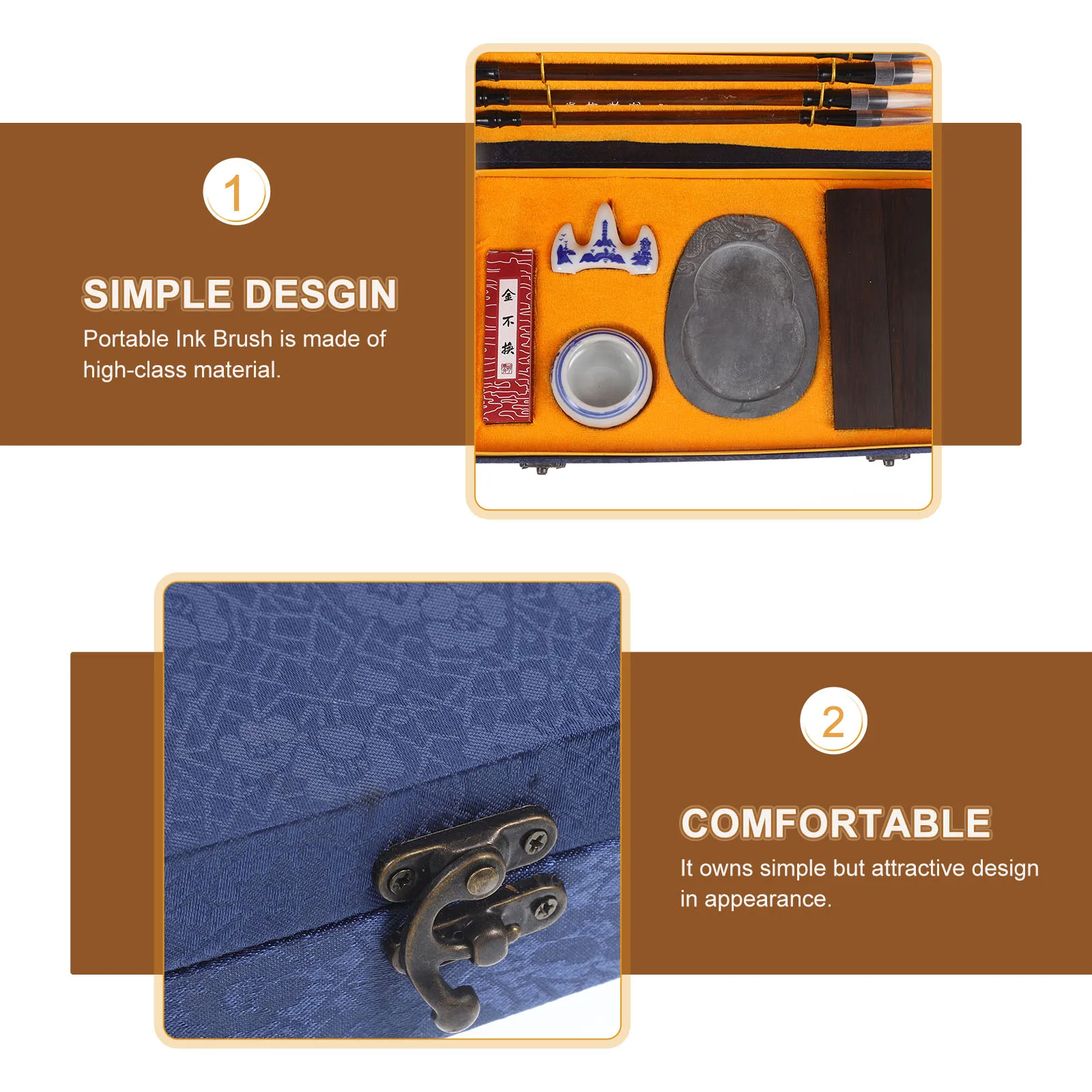 Writing Brush Set Calligraphy Kits for Beginners The Four Treasures of Study Chinese Ink Stick Student Use