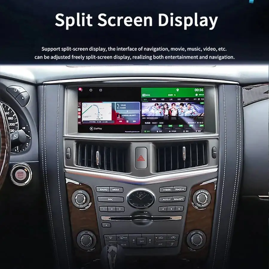 

12,3 "Android для Nissan Patrol Y62 XE 2010-2021 Armada GPS-навигация Авто Стерео Мультимедийный плеер Радио головное устройство DSP Wi-Fi 4G