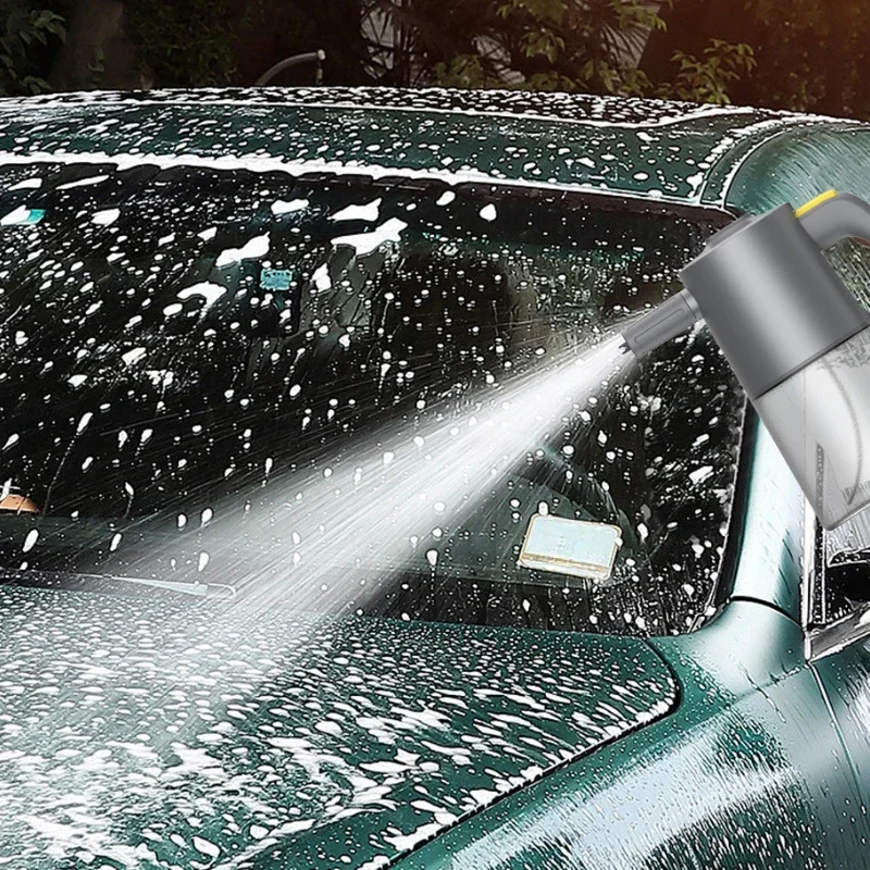 Car Wash Foam Spray Can Wash Liquid Special Tool Multi-scene Use High Pressure Spray Foam Electric Spray Can Wipe Car Wash Tools