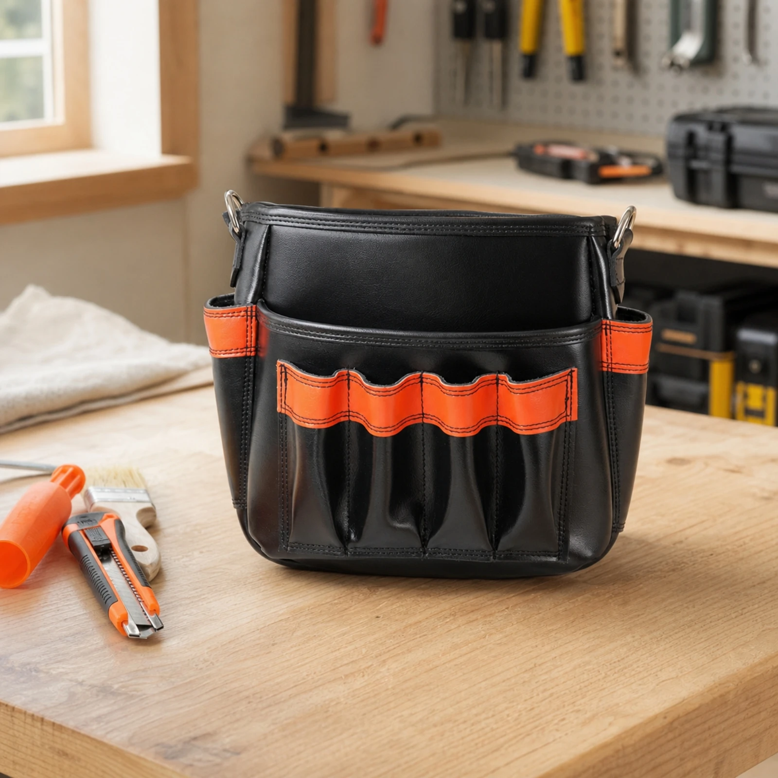tool-pouch-with-pockets-synthetic-leather-wearable-tool-bag-heavy-duty-water-resistant-for-electricians-electrical-work