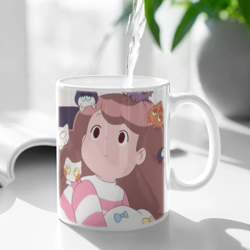 

Bee And Puppycat Anime Coffee Mug 11oz Fun Ceramic Coffee Tea Cocoa Cup Handle Tea Drink Cup