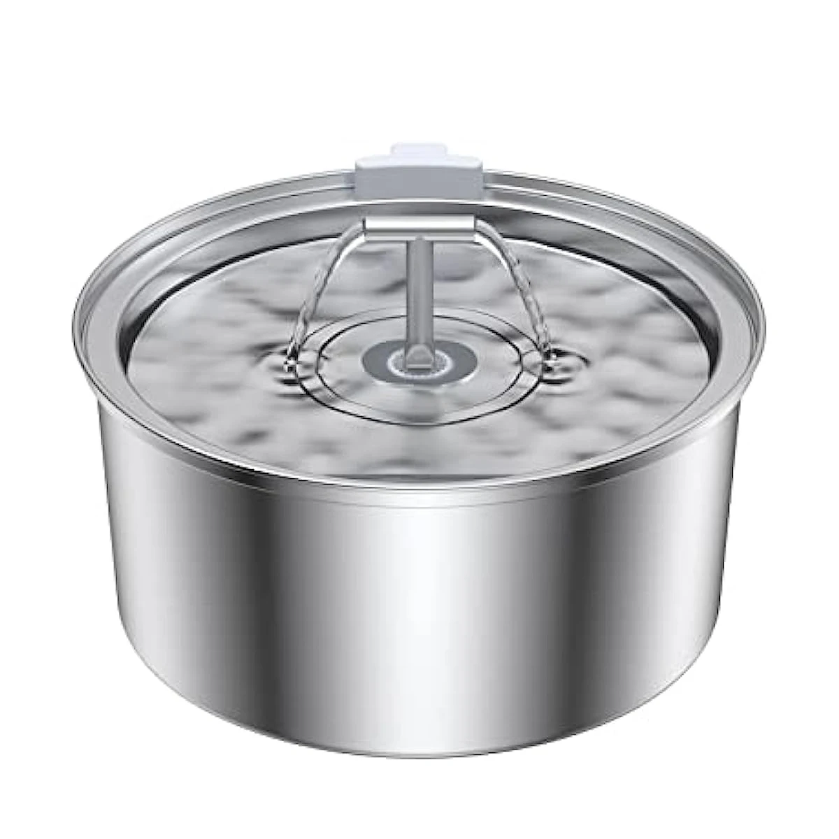 

Фонтан для кошек, фонтан для воды для домашних животных из нержавеющей стали, 3 сменных угольных фильтра, автоматический фонтан для кошек с тихим насосом