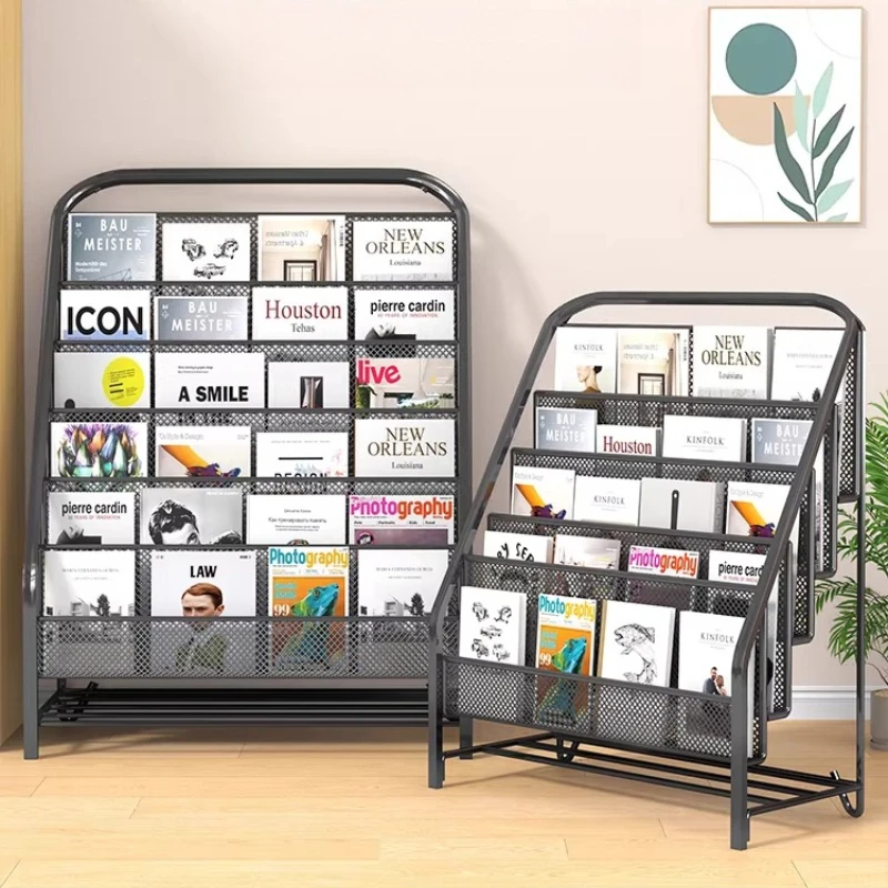 

Bookcase Desk Bookshelf Book Shelf Display Magazine Rack Living Room Magazines Holder Ground Magazine Rack Organizer Stand