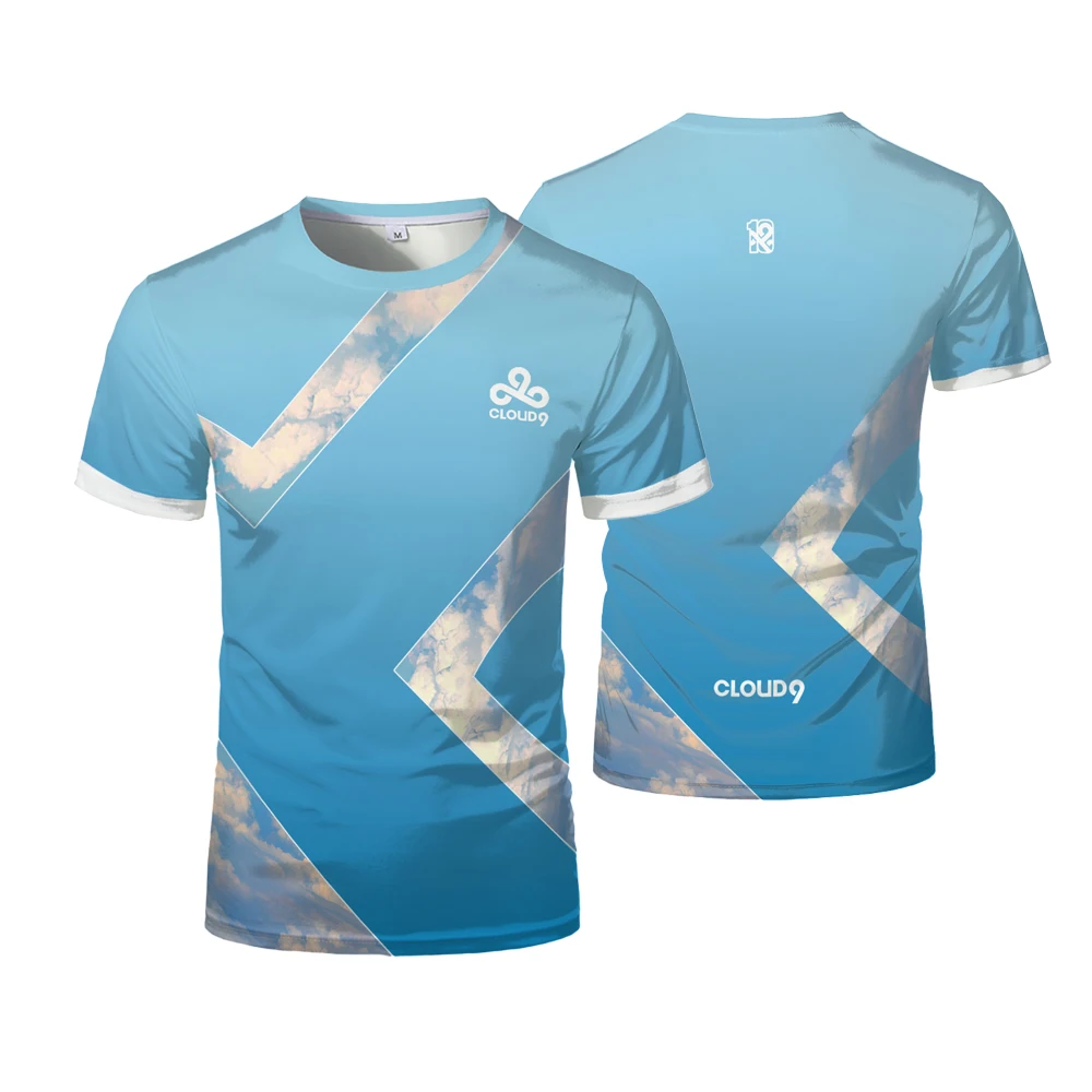 New ESports Games C9 Team Uniform T-shirt Game Contest Sports Jersey Men Tshirt Original O-Neck Breathable Teen Fans Boys Tees