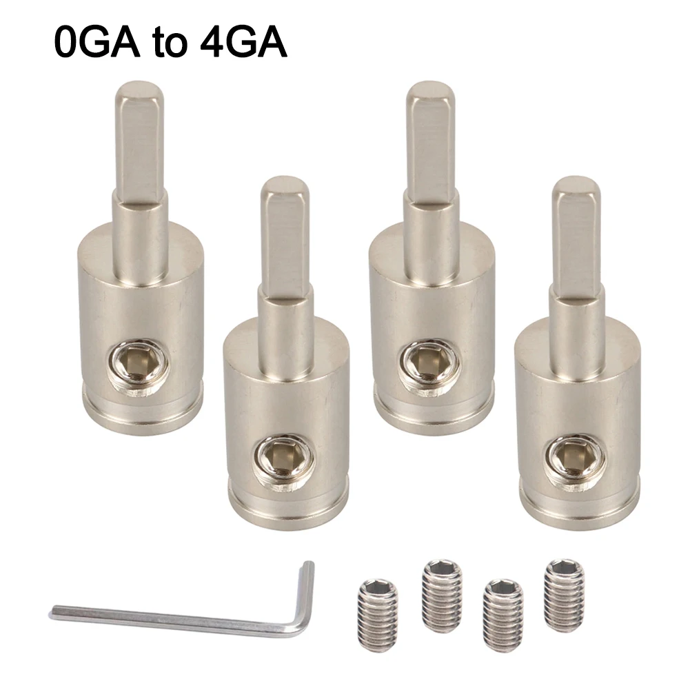 4GA 8GA Car Audio Wiring Terminal Brass Power Distribution Block High Current Splitter Amplifier- Connector Repair Tool Kit