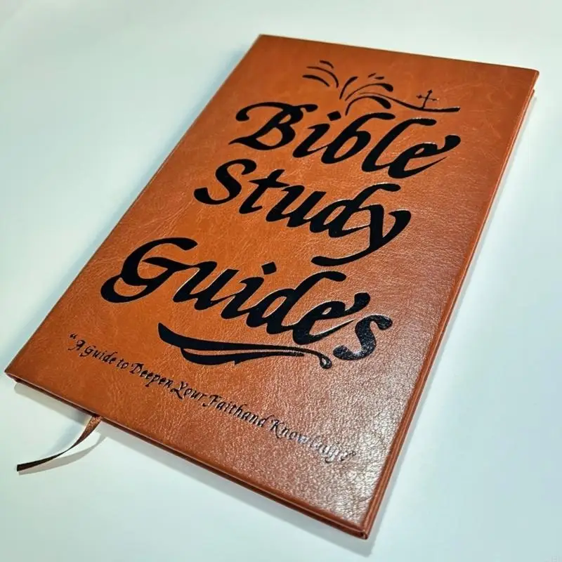 Bible Study Journal with 66 Pages Leather Bible Study Notebook For Note Taking 24BB