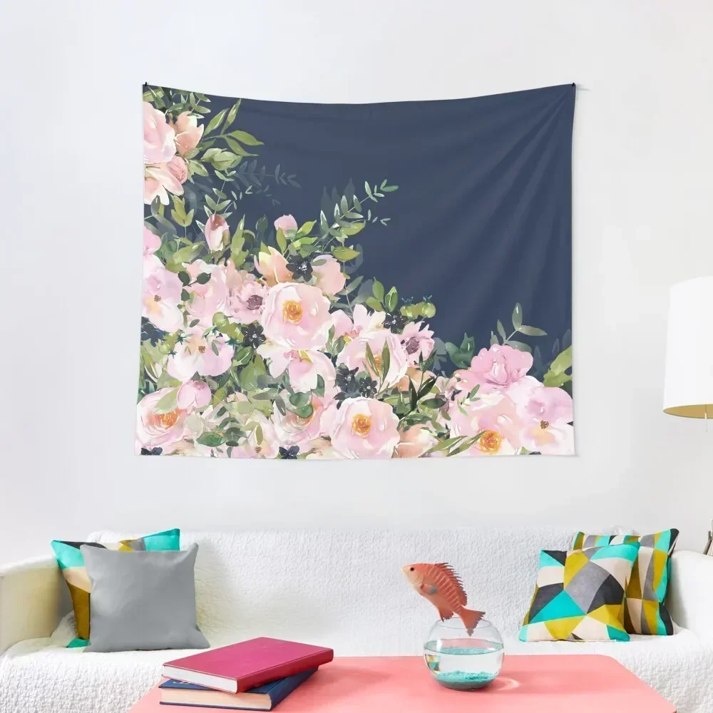 

Copy of Floral Watercolor Roses, Green and Pink Tapestry House Decor Art Mural Room Decore Aesthetic Tapestry