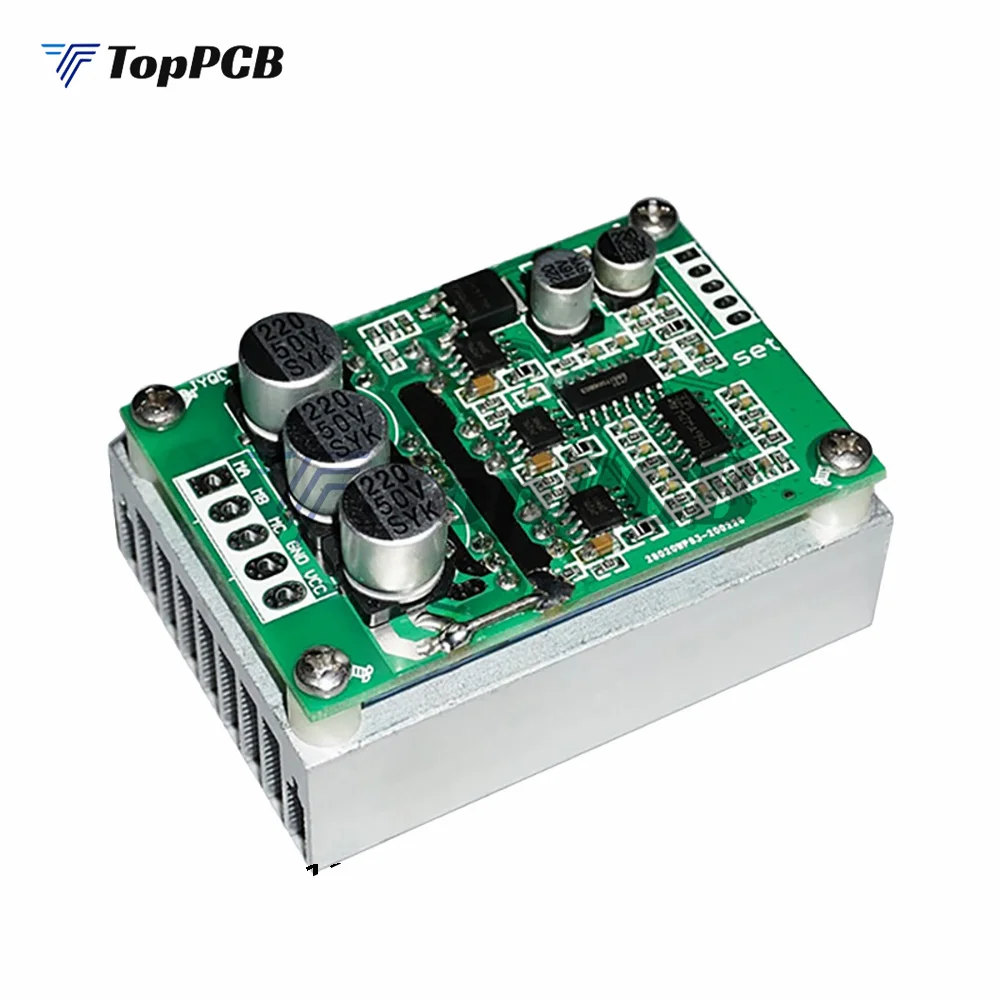 DC12-36V 500W Brushless Hall Motor Drive Board 15A Speed Control Forward and Reverse High Power Controller