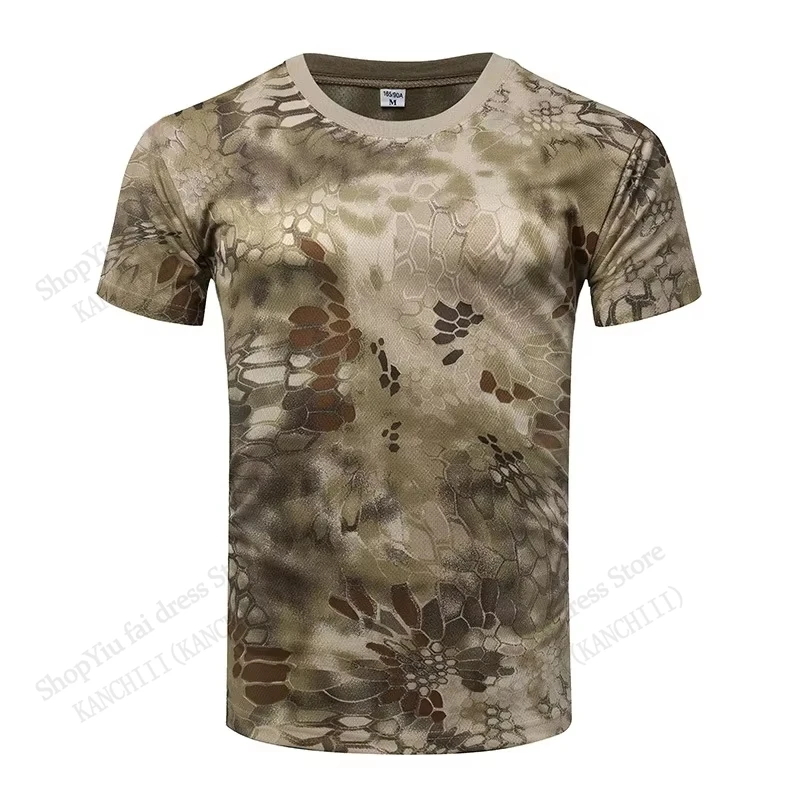 Fishing Hunting Camouflage 3D Print Tshirt Men Women Fashion Outdoor Sports Short Sleeve Tshirt Kids Tops Tees Tactics Camo New