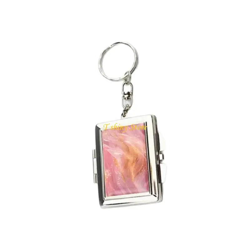 N58F Lovely Design Mirror Keychain Pendant for Portable Beauty Essential