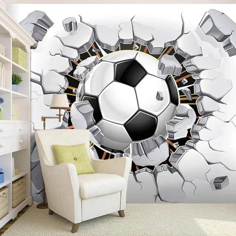 3D Soccer Wallpaper Sport Background Mural Living Room Sofa Bedroom Football TV Backdrop Custom Any Size Wall Mural Wallpaper