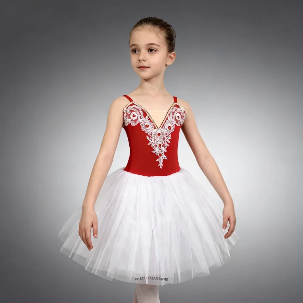 

Балетное платье-пачка для девочек-подростков, костюм для выступлений, платье принцессы «Маленький лебедь», для экзаменов по балету, танцевальное платье из фатина