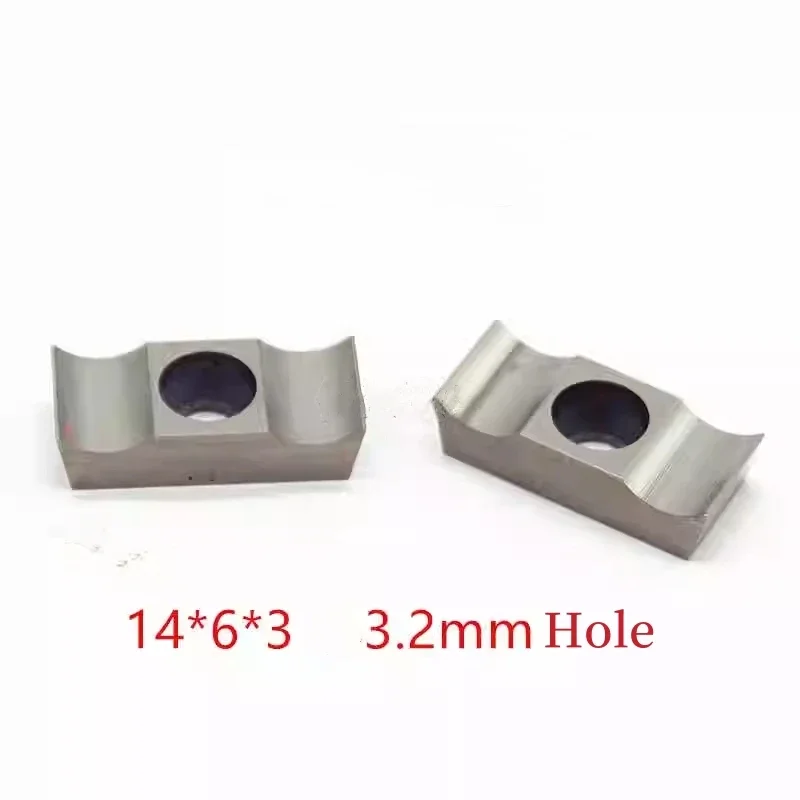 10Psc 14*6*3 flat mouth inserts chamfering machine inserts Flat head machine double head insert Steel/stainless steel processing