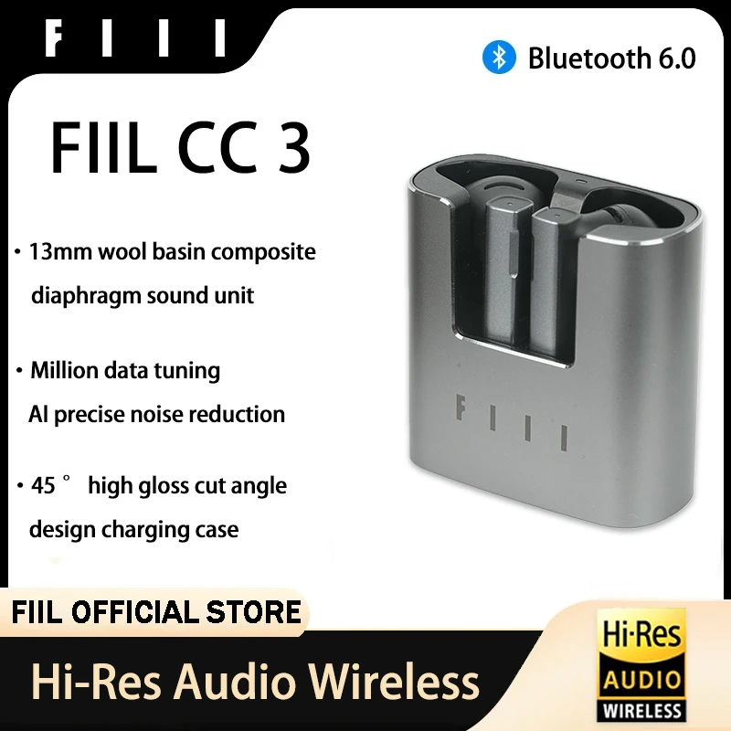 

FIIL CC 3 high quality sound wireless noise canceling wireless earphone 2026 best selling products choice bluetooth headphones