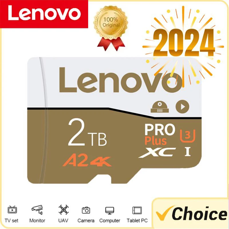 Lenovo Memory Card Mini 128GB Micro Card Class 10 256GB U3 4K Ultra High Speed SD TF Flash Card 512GB 1TB 2TB For Camera PC