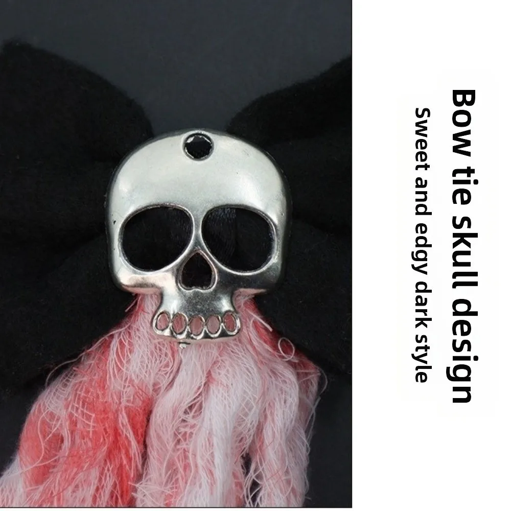 Rose Halloween Bridal Headwear Gothic Dark Hairpin Skeleton Hand Rose Hairpin Skeleton Bloodstain Ghost Bride Set Party Supply