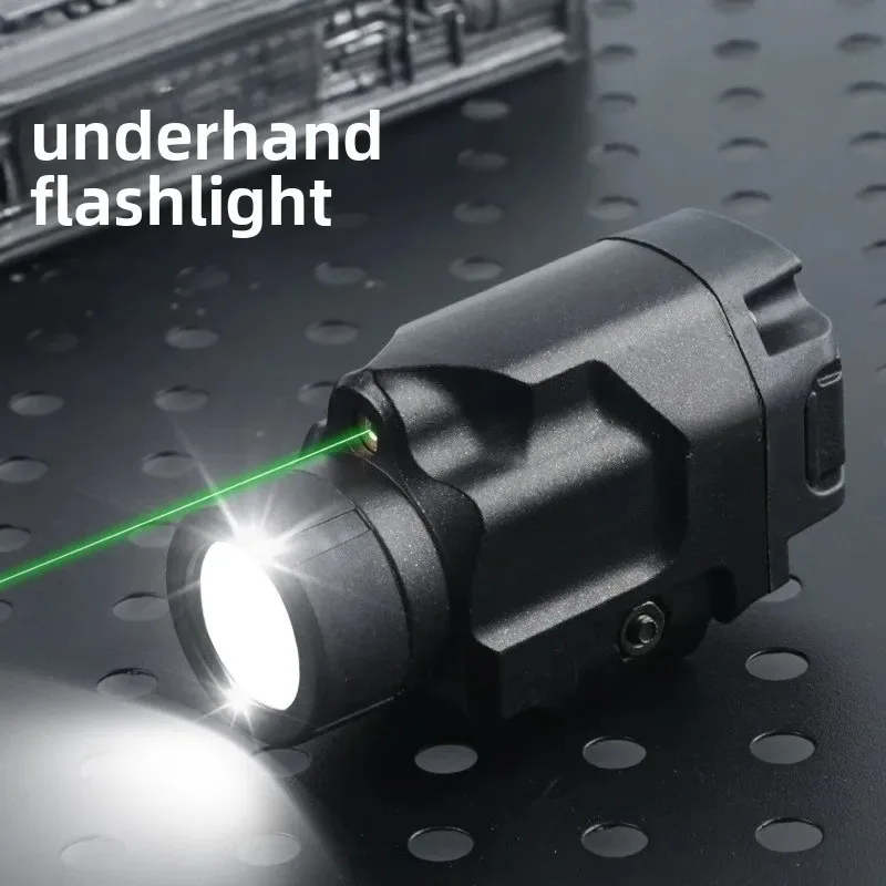 Compact Durable Metal Strobe Torch, Tunable Bright Light Compatible with 20MM Universal Rail