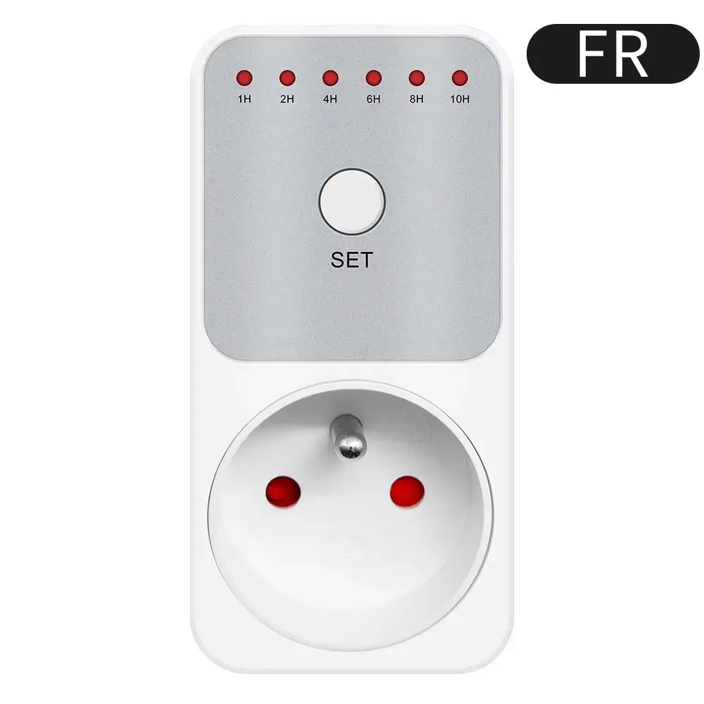 Countdown Time Electronic Wattmeter Plug-in Socket 10Hr Timer Switch Convenient Fast Connection Setting Switch Timer Household