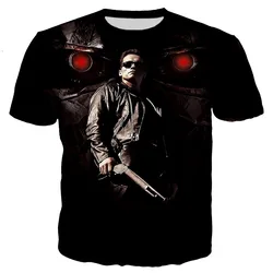 Terminator 3D Print T-Shirts Men Women Casual Fashion Streetwear Oversized Short Sleeve T Shirt Harajuku Male Tees Tops Clothing