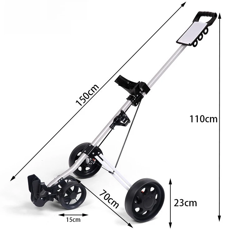 Golf chartered cart, simple two-wheeled cart, golf cart supplies, three-wheeled ball chartered cart