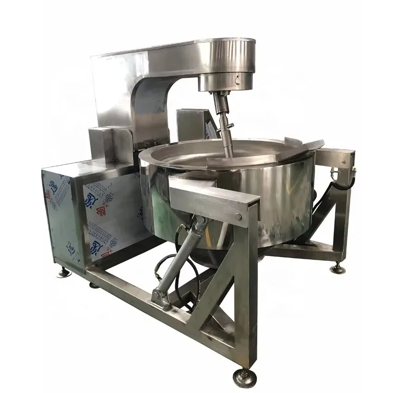 Customize 300L Industrial Stainless Steel Bakery Cooking Mixer Machine with Gas Heating Planetary Gearbox and Bearing