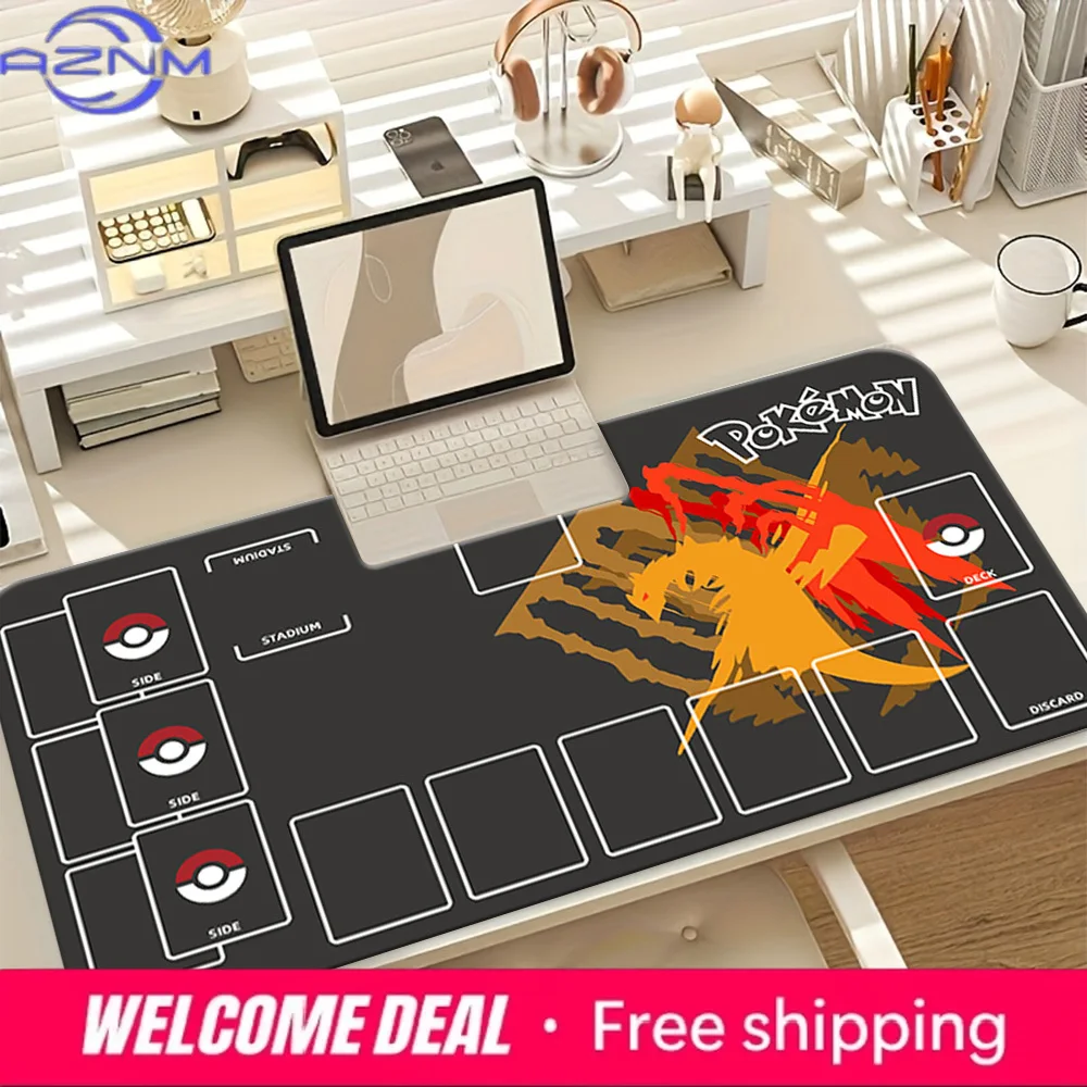 

Legendary Moltres Pokemon TCG Battle Playmat Large Non-Slip Gaming Desk Mouse Pad Mat