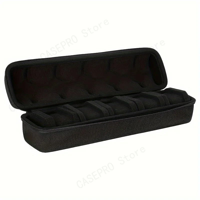 5 Slots Watch Travel Case, Watch Roll Case Storage And Organizer For Men And Women, With Watch Pillow, Watch Box Display Cabinet