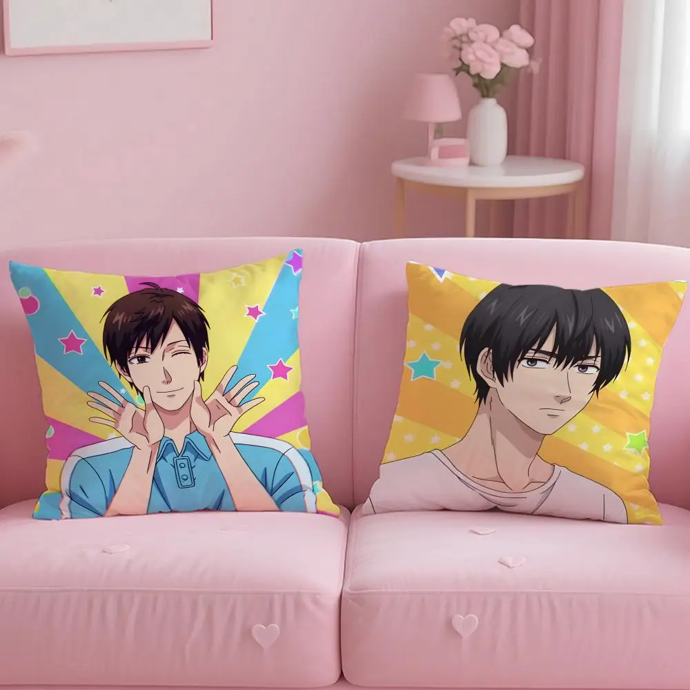 Anime Uramichi Oniisan Cushion Cover Soft & Easy-Wash Pillow Case – Versatile for Couch, Bed, Travel and Office