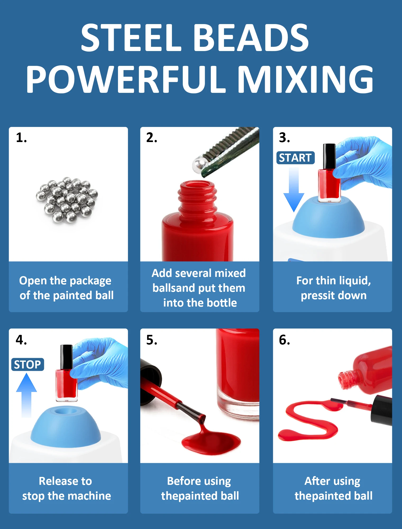 

Лабораторный мини-вортекс-миксер, 100 мл, для смешивания красок, 3000 об/мин, для смешивания лака для ногтей, клея для ресниц, краски для тату, 120 шариков